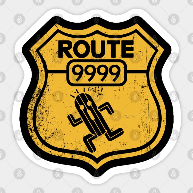 Route 9999 Sticker by VinagreShop